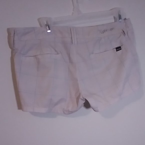 Hurley Phantom Board/Surf Shorts Beige/Blue Plaid - Picture 2 of 7